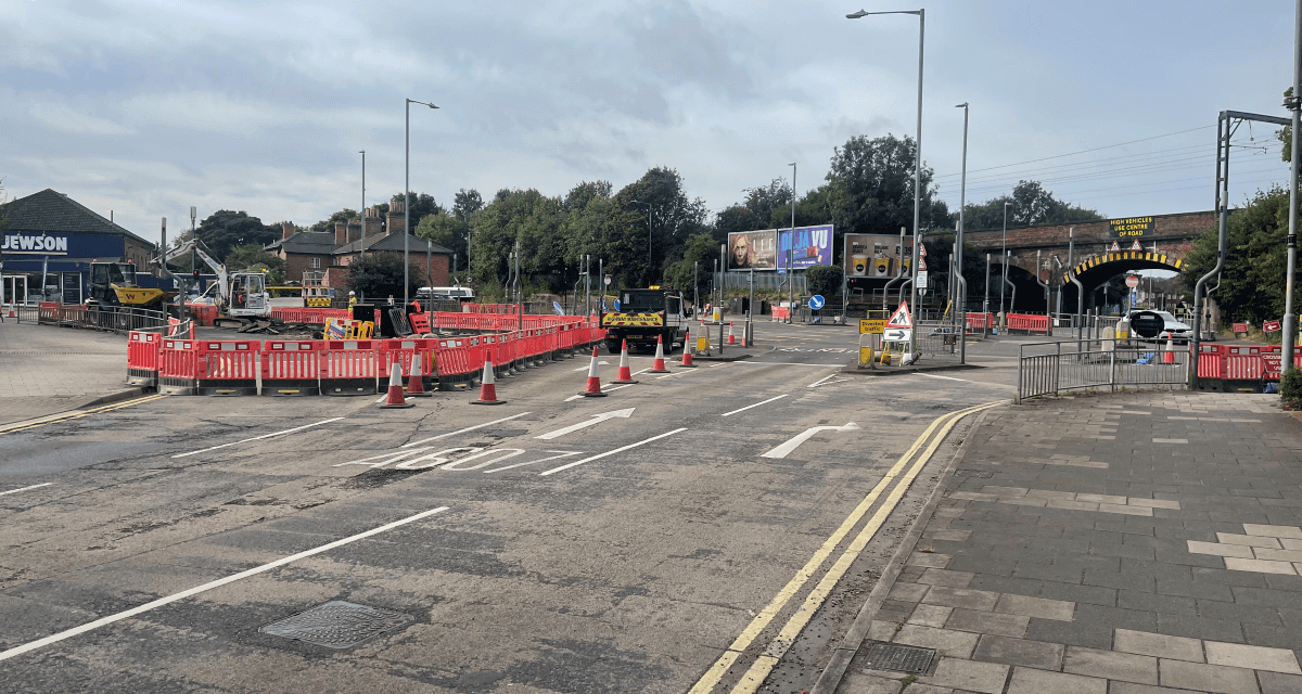 Grantham Roadworks Update 24/10/24: Station Approach and Dysart Road improvements pass the halfway mark