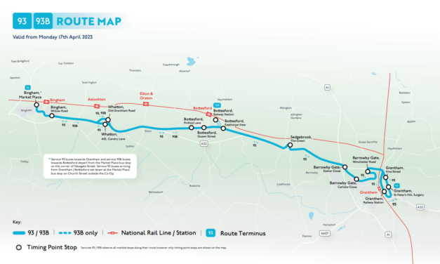 New and Improved Bus Service 93 to Launch on March 31st, Expanding Connectivity to Nottingham